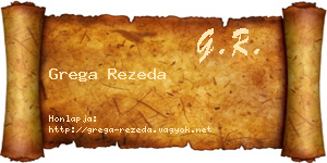 Grega Rezeda névjegykártya